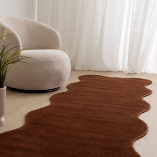 Ollie Scalloped Terracotta Runner