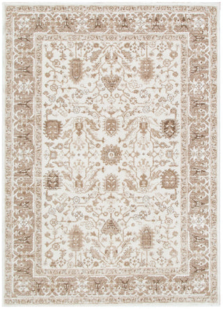 Sierra Oriental Border Brown Rug