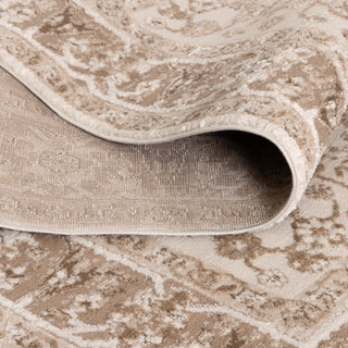 Sierra Oriental Border Brown Rug