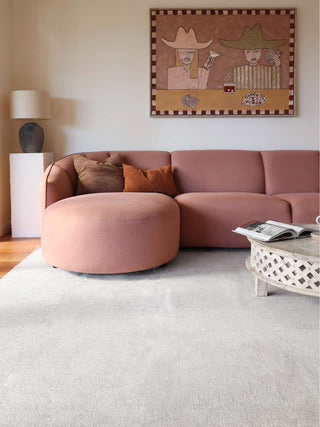 Alderly Ivory Flatweave Washable Rug