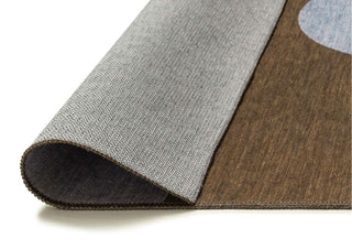 Allapattah Brown and Blue Wave Stripe Indoor Outdoor Washable Rug