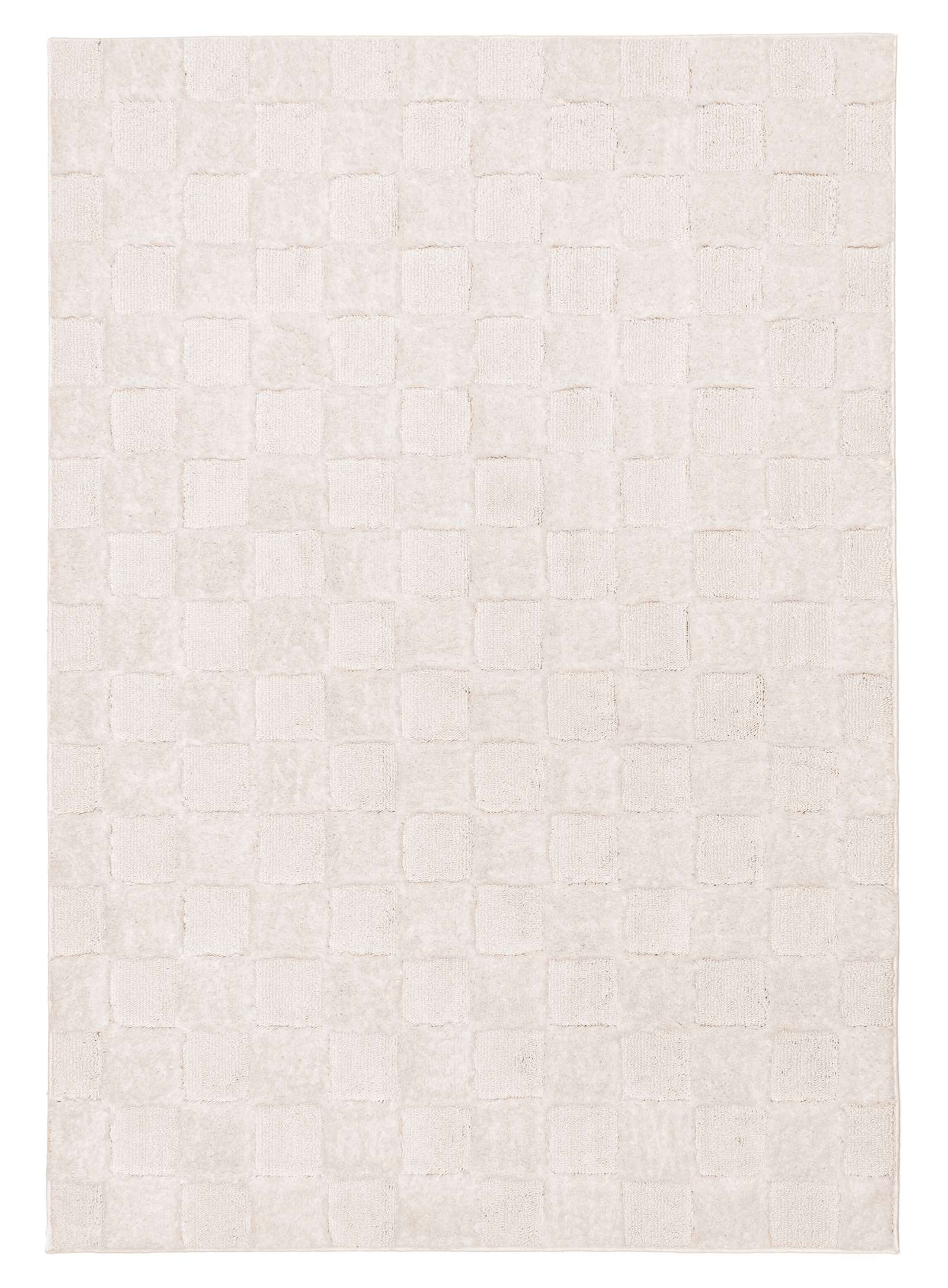Ambra Ivory Checkered Rug
