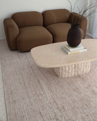 Anjo Beige Distressed Washable Rug