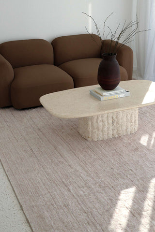 Anjo Beige Distressed Washable Rug