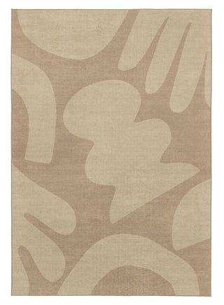Ashland Sand Abstract Indoor Outdoor Washable Rug