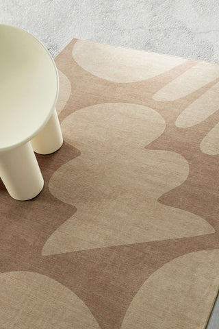 Ashland Sand Abstract Indoor Outdoor Washable Rug