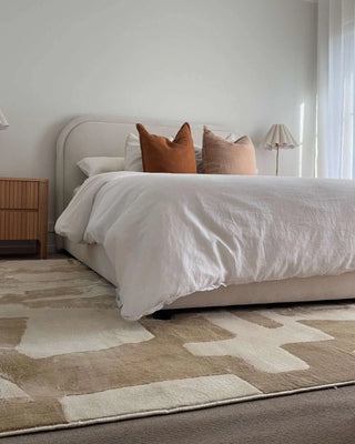 Assa Textured Abstract Neutral Washable Rug