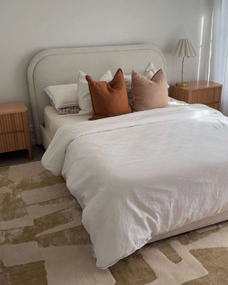 Assa Textured Abstract Neutral Washable Rug