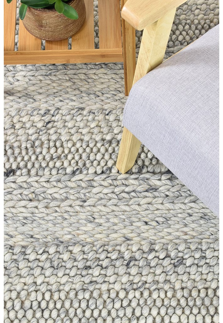Normandy Ivory Textured Wool Rug - Simple Style Co