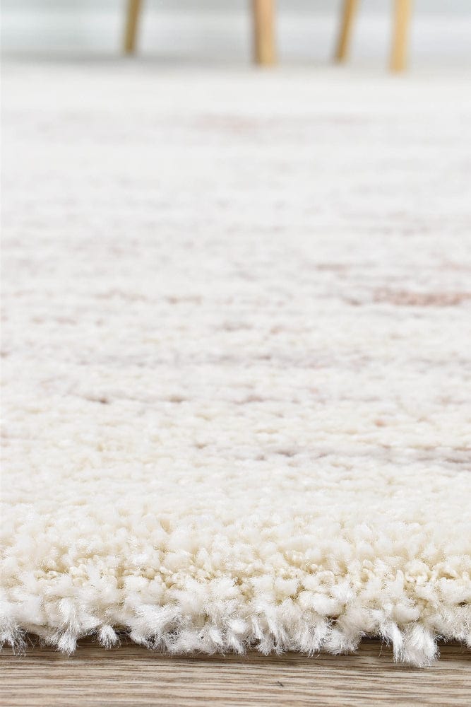 Rayne Cream & Pink Berber Rug | Simple Style Co