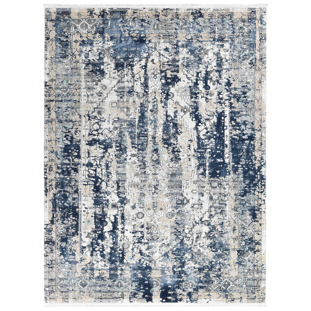 Retro Blue Rug Rosalind Vintage Blue Rug | Simple Style Co