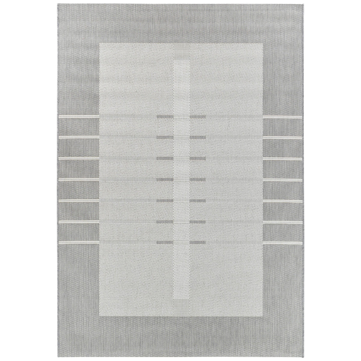 Samba Silver & Cream Outdoor Rug Simple Style Co