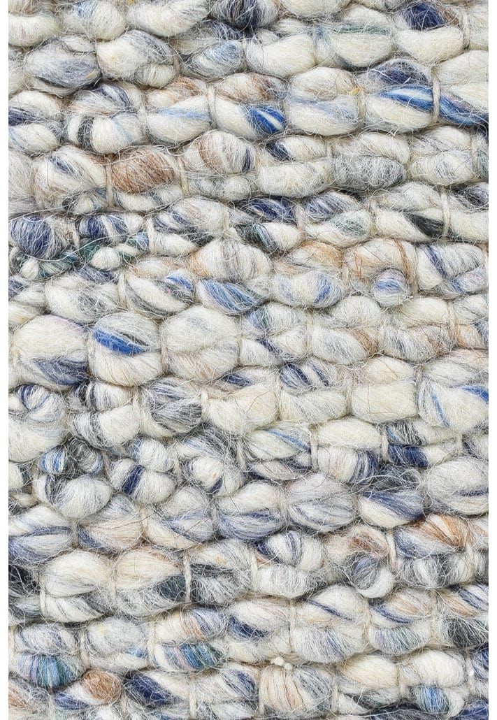 AUSTEX Rugs Sloane Marbled Blue & Ivory Wool Rug