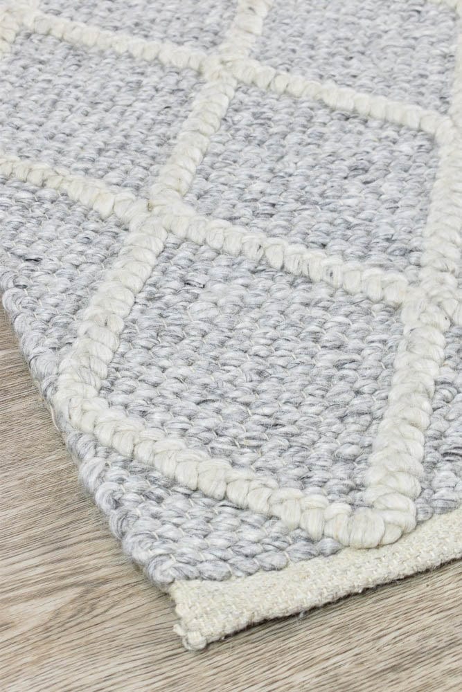 Willow Grey Wool Rug Simple Style Co