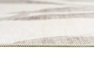 Bainbridge Cream Leaf Shadow Indoor Outdoor Washable Rug