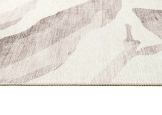 Bainbridge Cream Leaf Shadow Indoor Outdoor Washable Rug