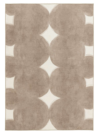 Balharbour Taupe Indoor Outdoor Washable Rug