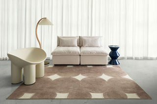 Balharbour Taupe Indoor Outdoor Washable Rug