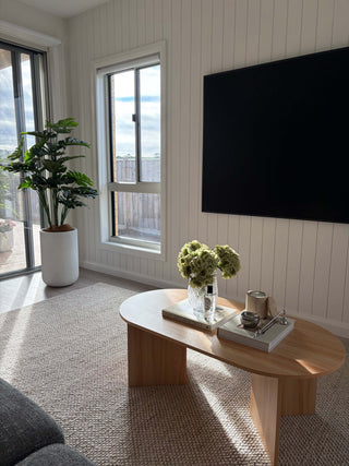 Beau Beige Chunky Wool Rug