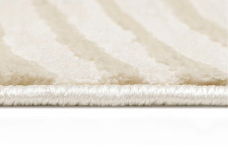 Bessant Leafy Cream and Beige Washable Rug