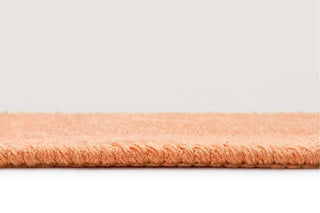 Bitonto Tonal Peach and Cream Scalloped Washable Rug