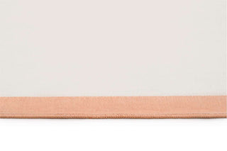 Bitonto Tonal Peach and Cream Scalloped Washable Rug