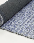 Brand Ventures RUGS Abbie Blue Braided Wool Rug