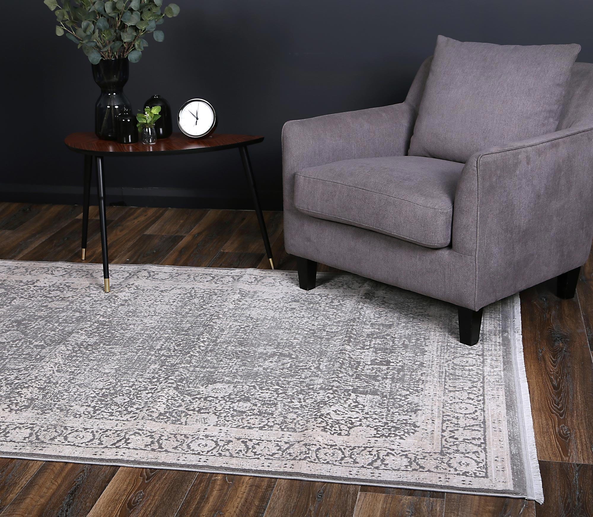 Carmel Grey Distressed Rug - Simple Style Co