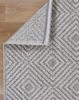 Brand Ventures RUGS Fugui Grey Geometric Flatweave Rug