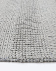 Brand Ventures RUGS Grace Grey Braided Wool Rug