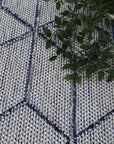 Brand Ventures RUGS Greenslade Charcoal Geometric Flatweave Rug