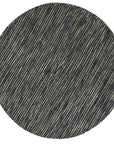 Brand Ventures RUGS Nordi Black Reversible Wool Round Rug