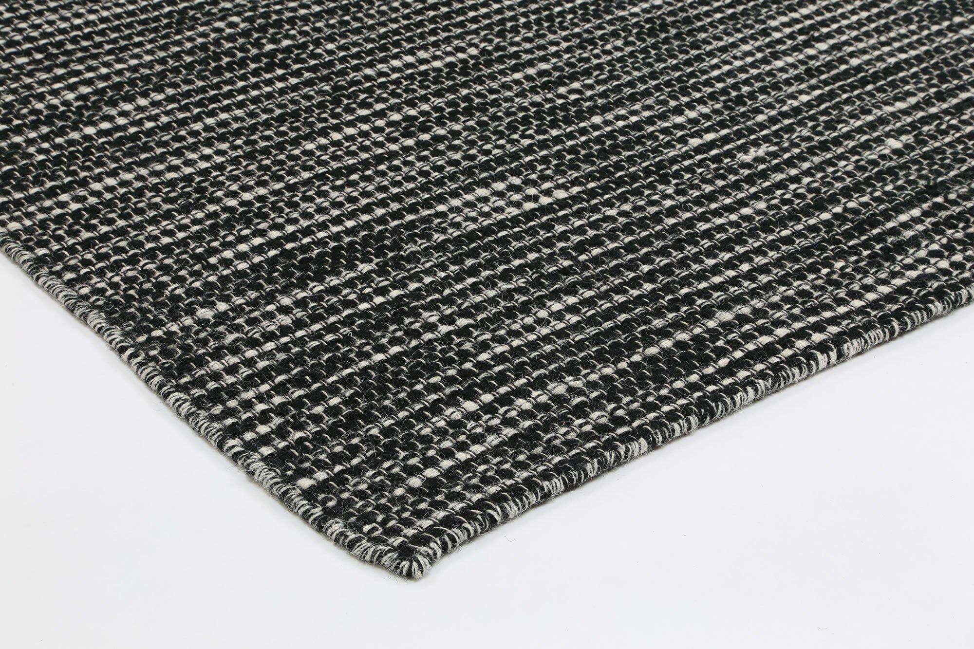 Brand Ventures RUGS Nordi Black Reversible Wool Rug