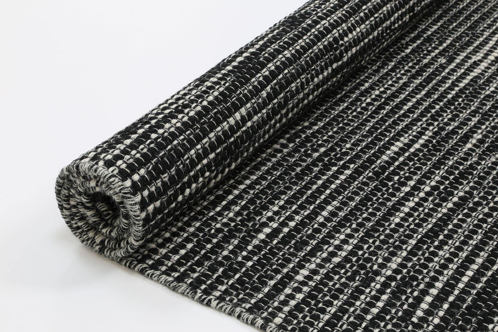 Brand Ventures RUGS Nordi Black Reversible Wool Rug