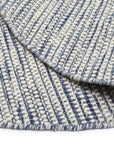 Brand Ventures RUGS Nordi Blue Reversible Wool Round Rug