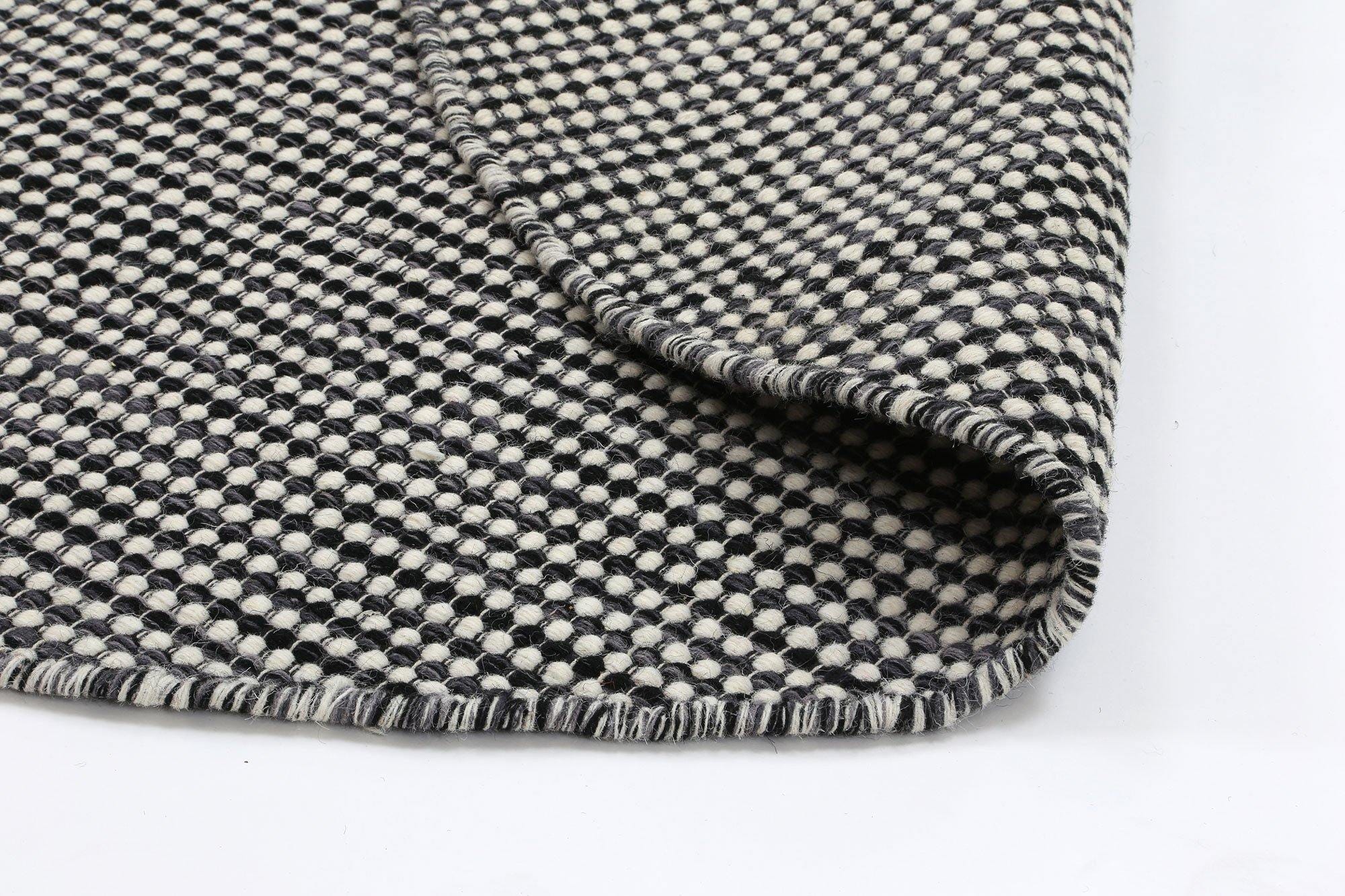 Brand Ventures Rugs Nordi Charcoal Grey Reversible Wool Round Rug