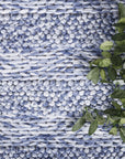 Brand Ventures RUGS Zayna Ringlets Blue Wool Blend Rug