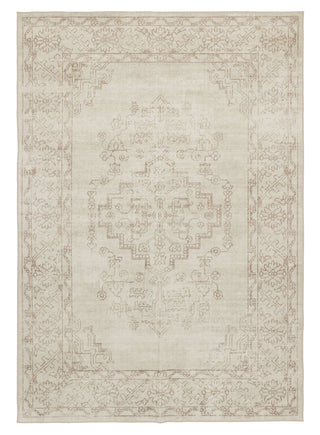 Castile Traditional Floral Taupe Washable Rug