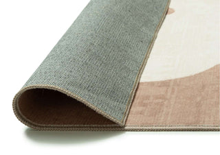 Farino Beige and Ivory Abstract Washable Rug