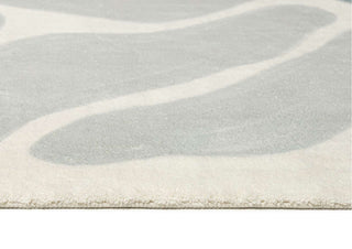 Faroe Blue Grey Abstract Washable Rug