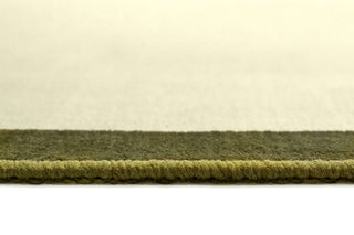 Fasano Tonal Green and Ivory Scalloped Washable Rug