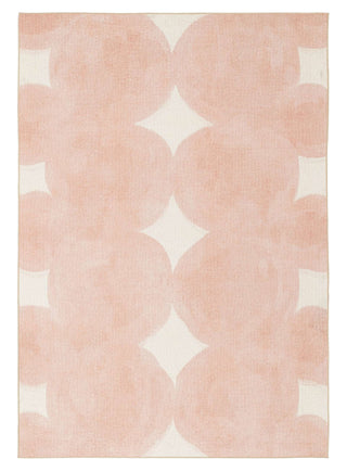 Gables Peach Washable Indoor Outdoor Rug