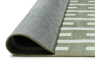 Gerritsen Green Printed Washable Rug