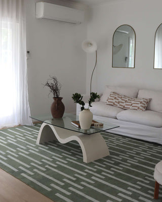 Gerritsen Green Printed Washable Rug