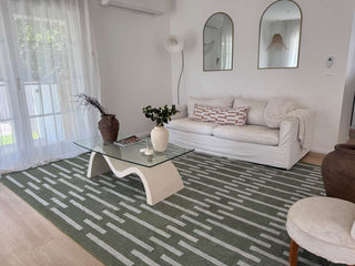Gerritsen Green Printed Washable Rug