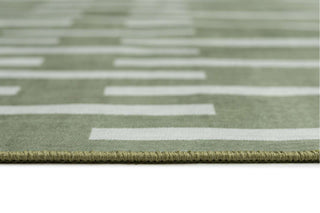 Gerritsen Green Printed Washable Rug