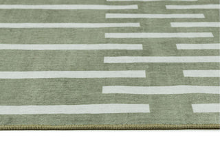 Gerritsen Green Printed Washable Rug