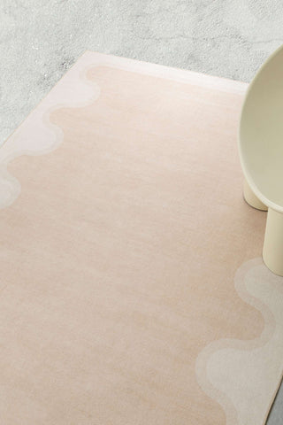 Hanauma Beige and Cream Washable Rug