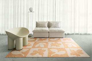 Holloway Beige Printed  Washable Rug