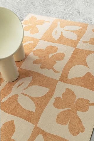 Holloway Beige Printed  Washable Rug
